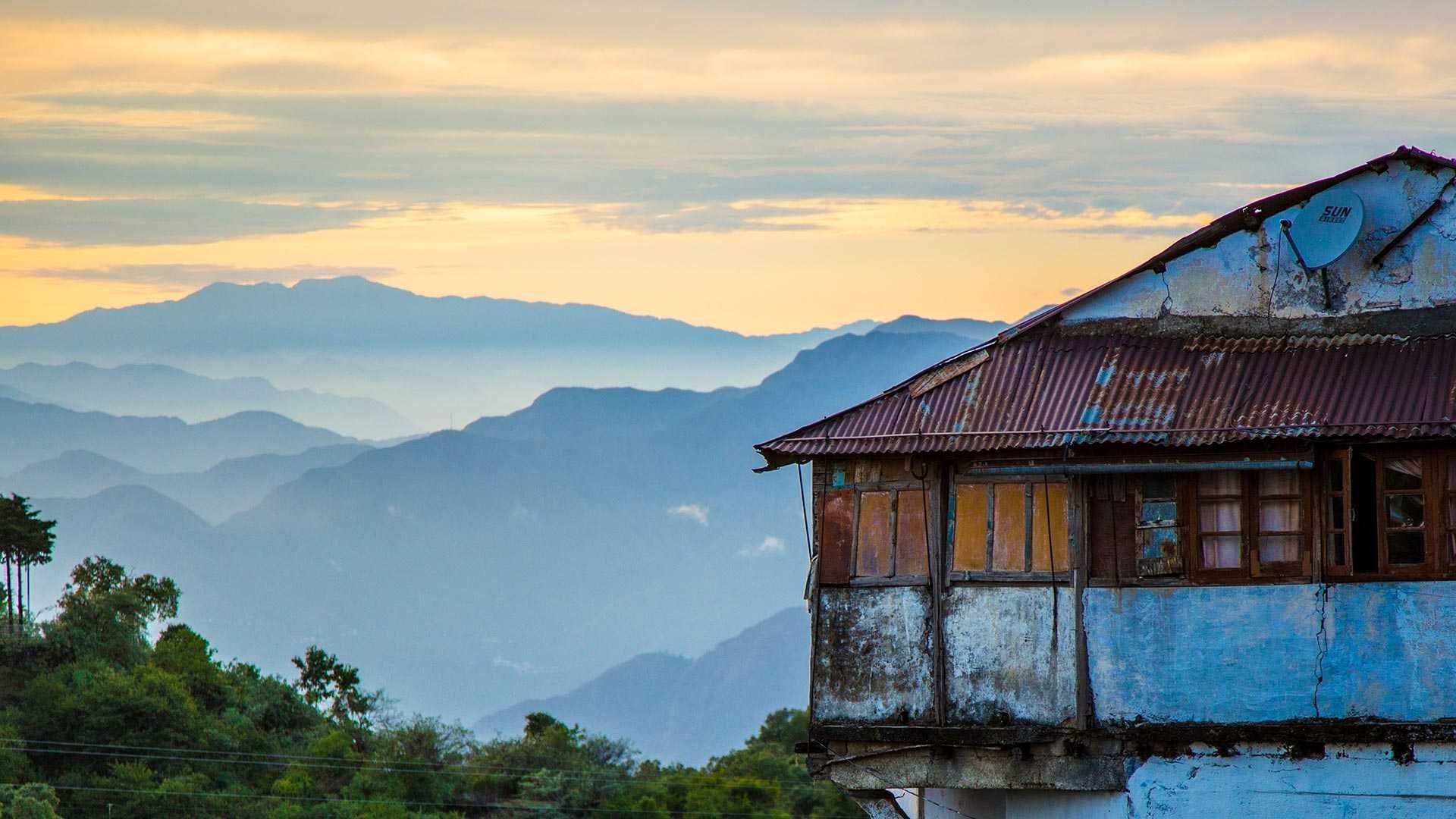 House in the mountains of mussoorie